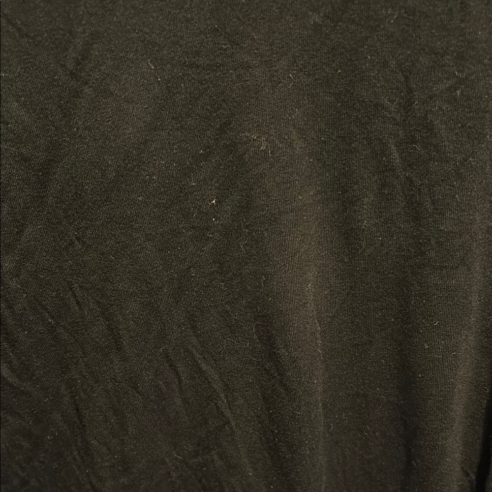 Reformation Black Cropped Top long sleeve small preloved thin lightweight - Picture 2 of 11